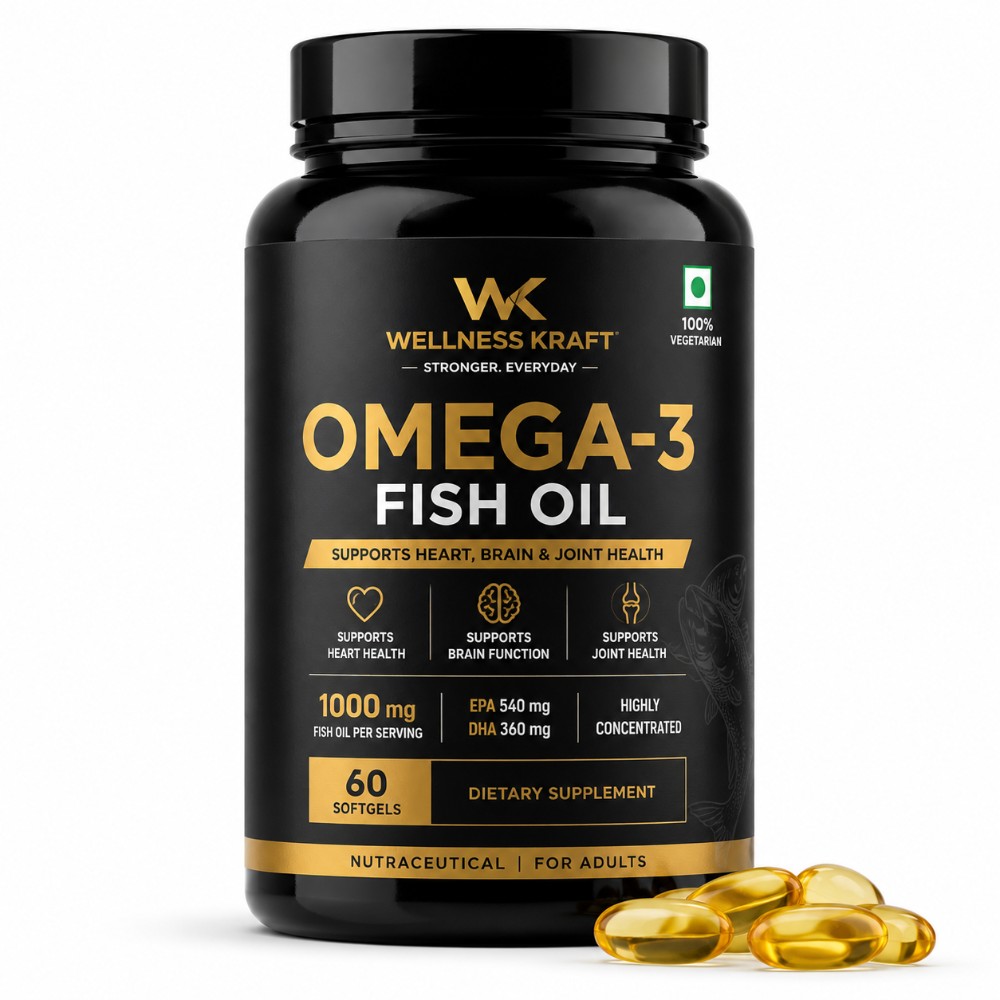 Omega-3 Fish Oil (60 Softgels)